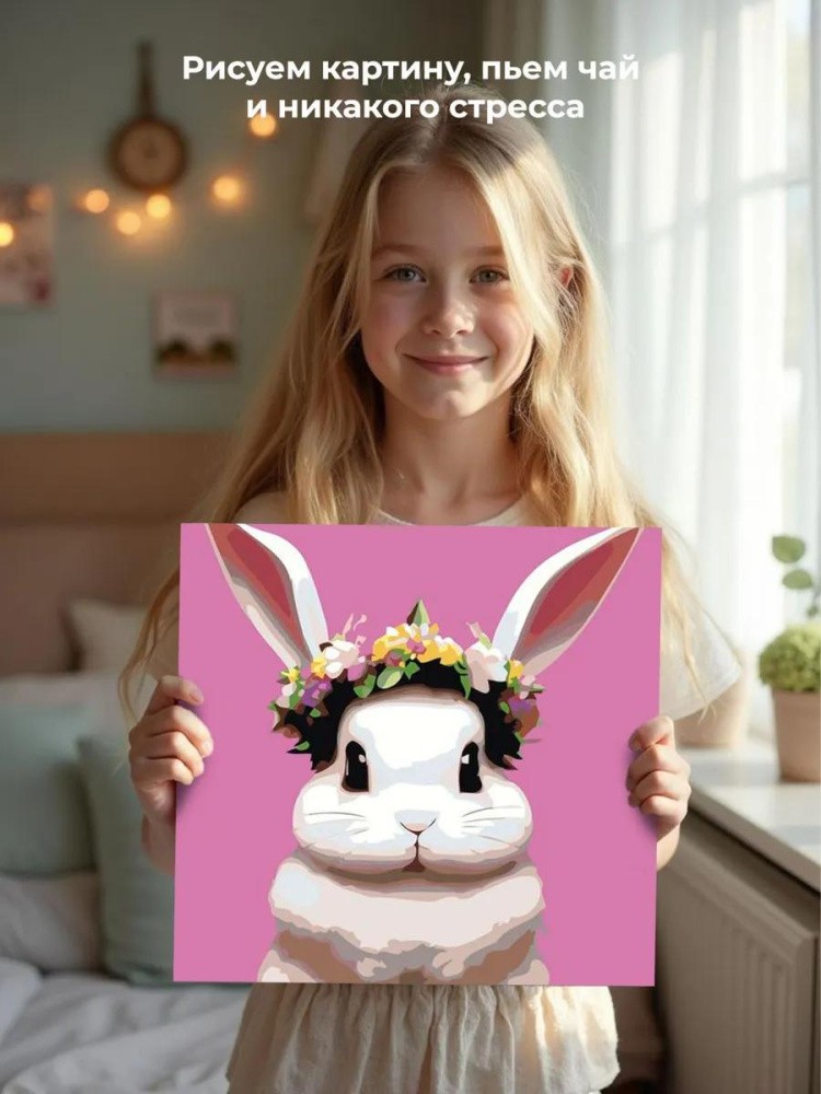 Картина по номерам «Милый кролик» — картинка 7
