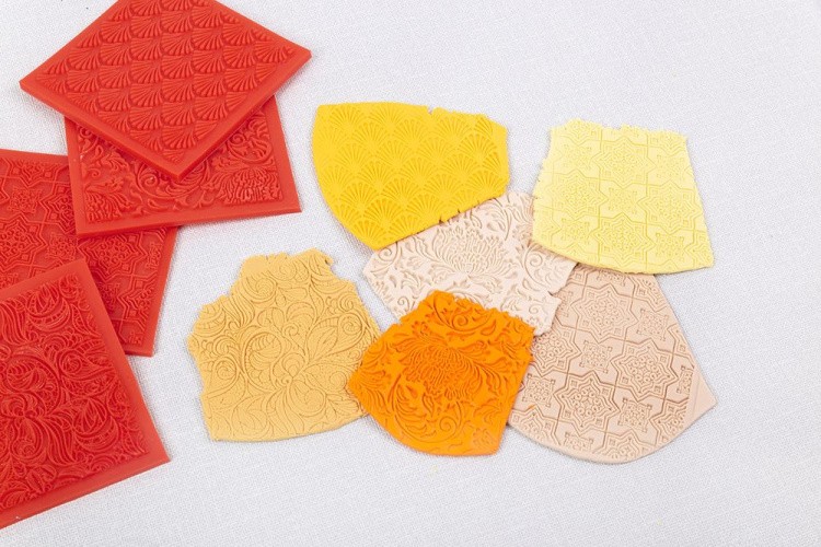 Текстурный лист «Майолика», 9х9х0,3 см, Craft&Clay — картинка 3