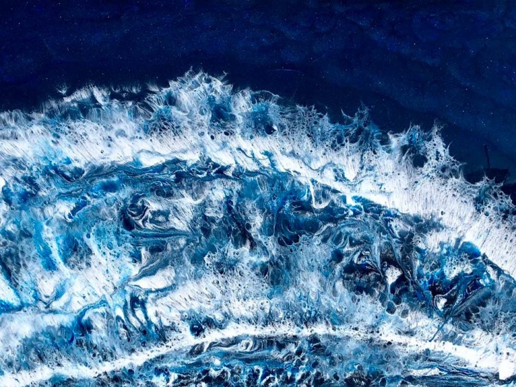 Набор для создания часов эпоксидной смолой Море, Art Blong — картинка 6