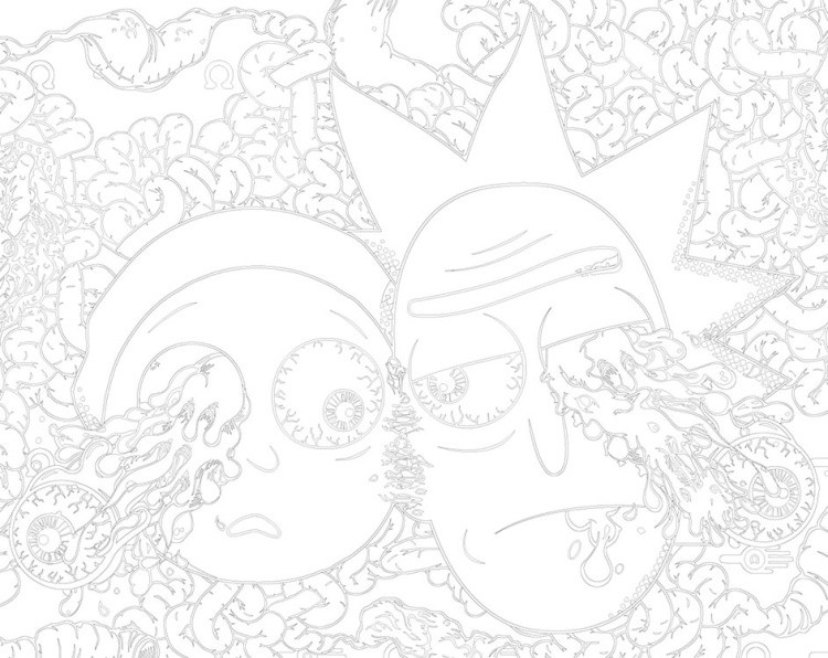 Картина по номерам «Рик и Морти Rick and Morty: Глаза арт» — картинка 3