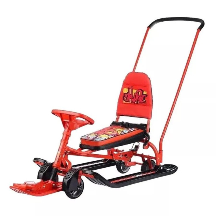 Снегокат детский со спинкой Тимка спорт 6 Граффити — картинка 4