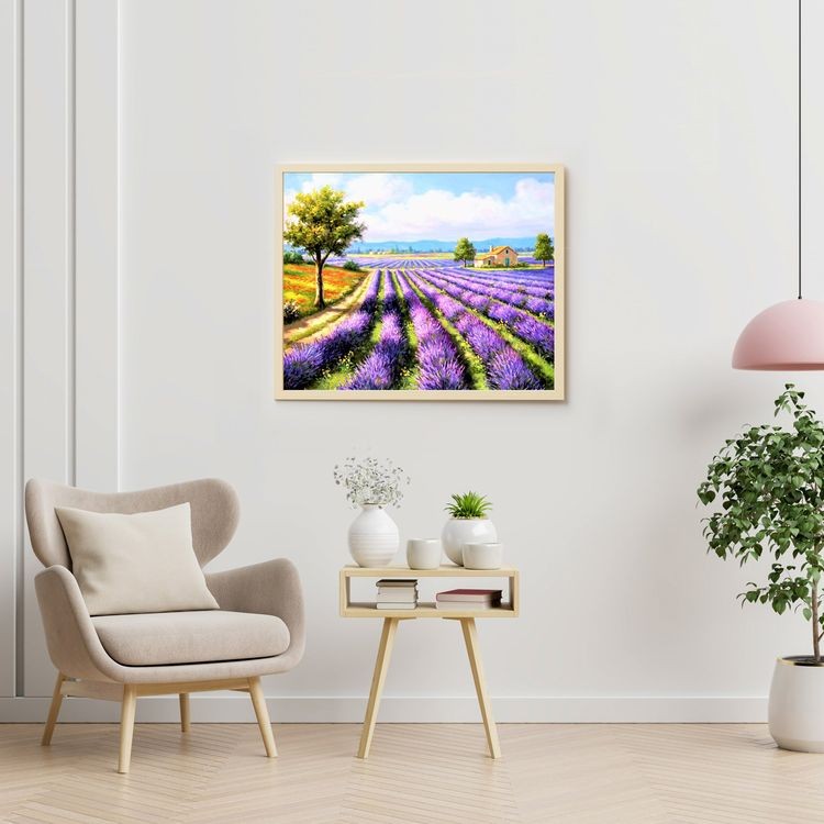 Картина по номерам «Лавандовое поле» — картинка 4