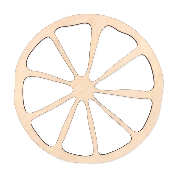 Заготовка для декорирования «Формы для эпоксидной смолы. Лимон», 15,5х15,5х0,9 см, 0,6 см, фанера, 5 шт., Mr. Carving — картинка 2