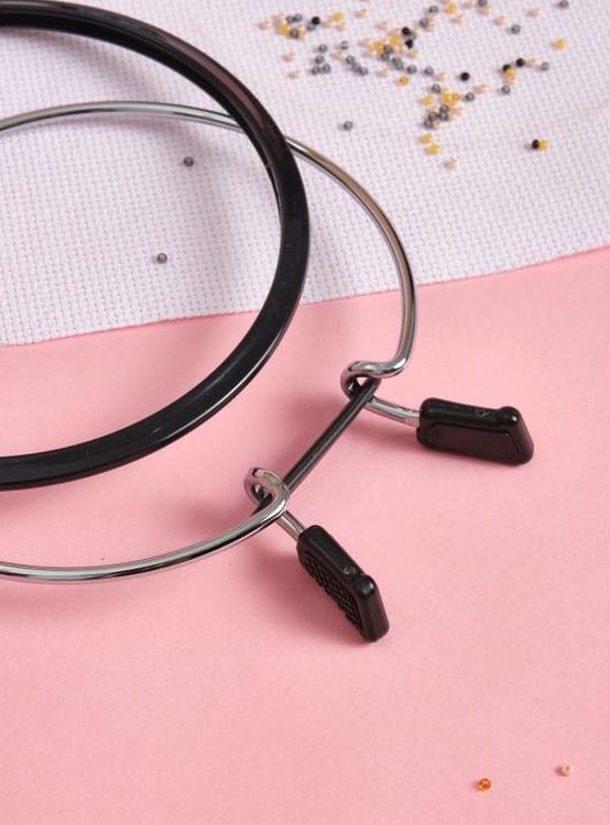 Пяльцы пружинные, диаметр 19,5 см, черные — картинка 4