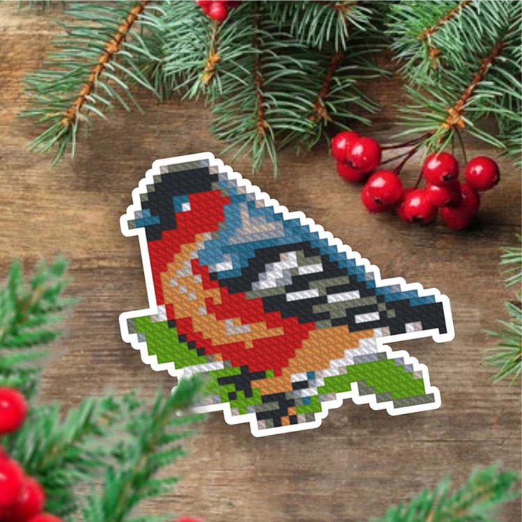 Алмазная вышивка-магнит «Птичка» — картинка 2