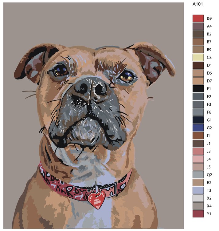 Картина по номерам «Холи» — картинка 2