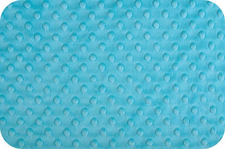 Плюш CUDDLE DIMPLE, 48x48 см, 455 г/м2, 100% полиэстер, цвет: TURQUOISE, Peppy
