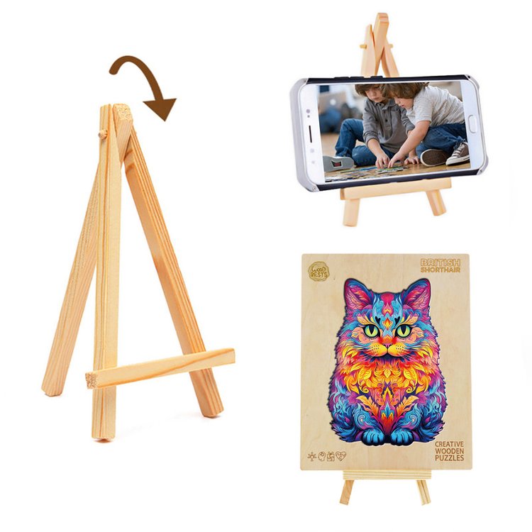 Деревянные пазлы «Радужный кот M», Woodbests — картинка 7