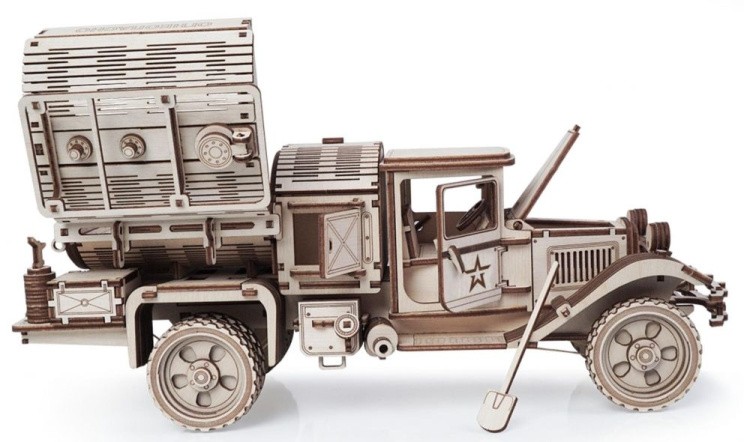 Конструктор из дерева Грузовик «Полуторка» Заправщик, Армия России — картинка 4