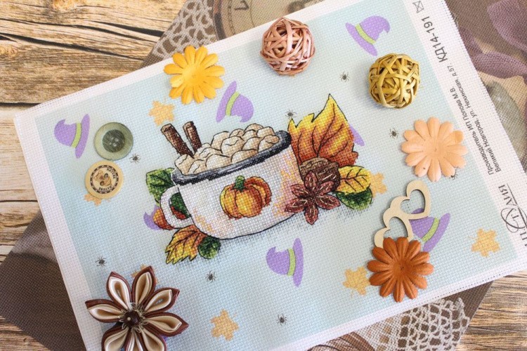 Набор для вышивания «Тыквенный латте» — картинка 3