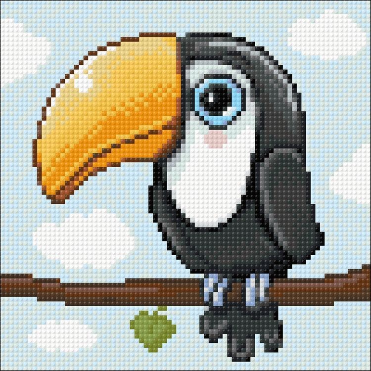 Алмазная вышивка «Маленький тукан» — картинка 2