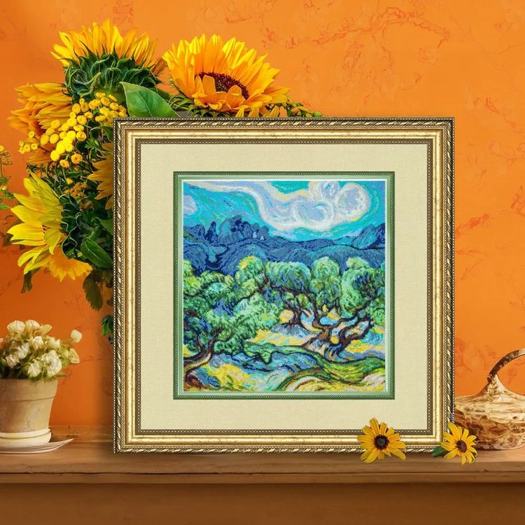 Набор для вышивания «Оливковые  деревья» — картинка 7