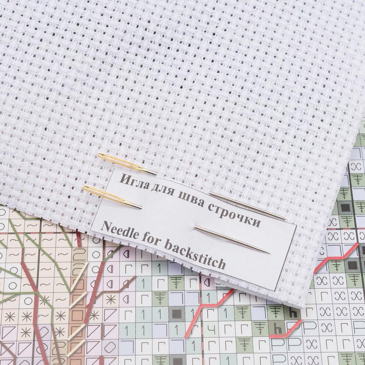 Набор для вышивания «Наступила зима. Ель под снегом» — картинка 5