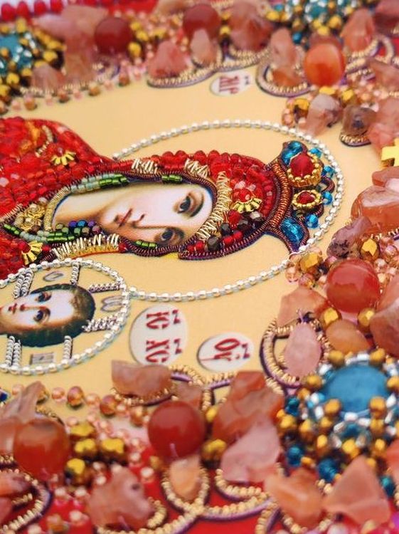 Набор для вышивания хрустальными бусинами «Богородица Скоропослушница» — картинка 2