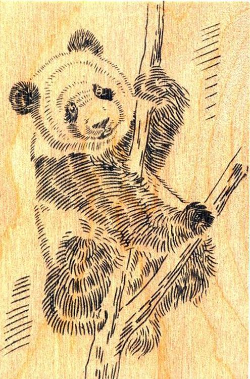 Набор для выжигания № 4 (волк, панда) — картинка 4