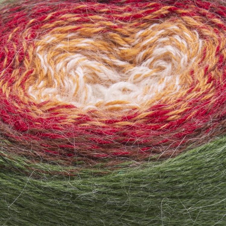 Пряжа YarnArt Flowers Alpaca (420), мультиколор, 5 шт. по 250 г — картинка 2