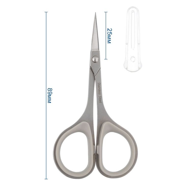 Ножницы для рукоделия с прорезиненными ручками, 89 мм, Gamma — картинка 3