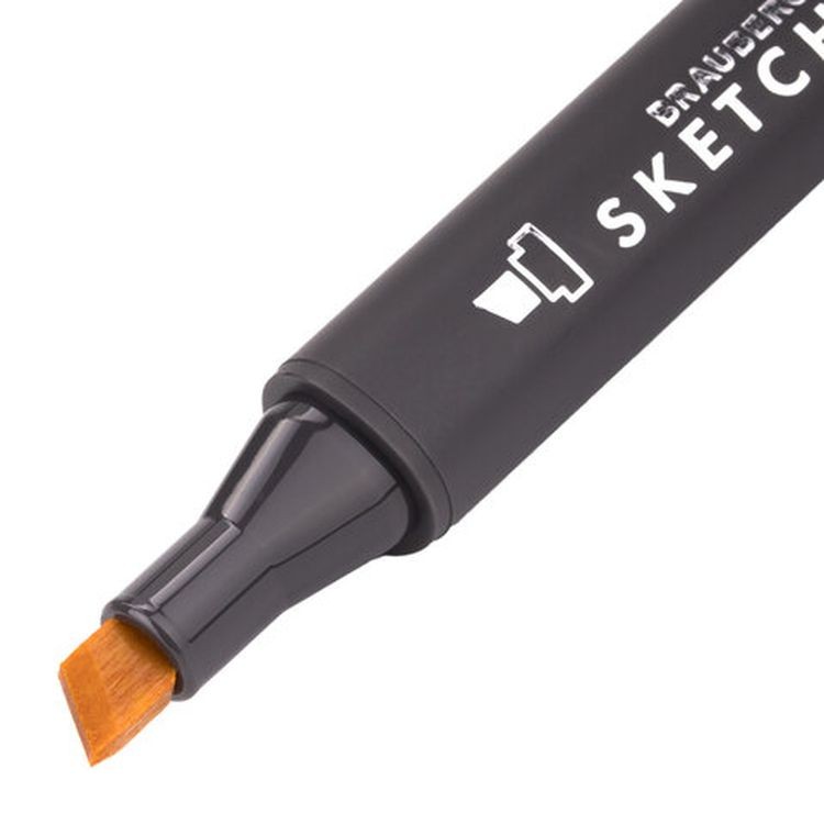 Маркер для скетчинга двусторонний 1 мм - 6 мм BRAUBERG ART CLASSIC, цвет: пастельный желтый — картинка 3