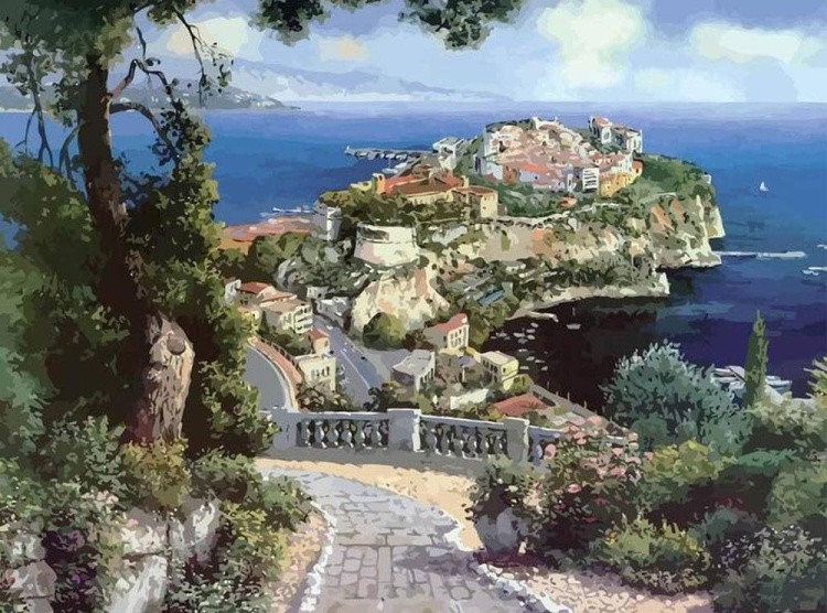 Картина по номерам «Княжеский дворец в Монако»