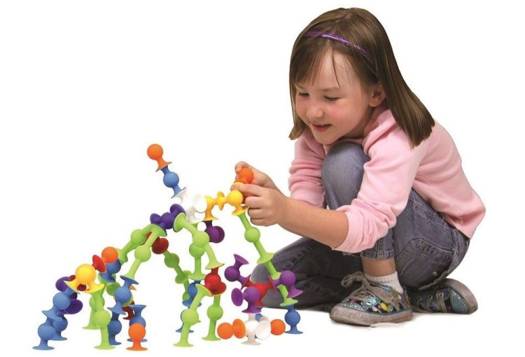 Мягкий конструктор с присосками «Веселые прилипалы», 9 деталей — картинка 3