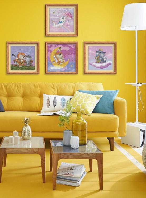 Набор для вышивания «Котик на Луне» — картинка 6