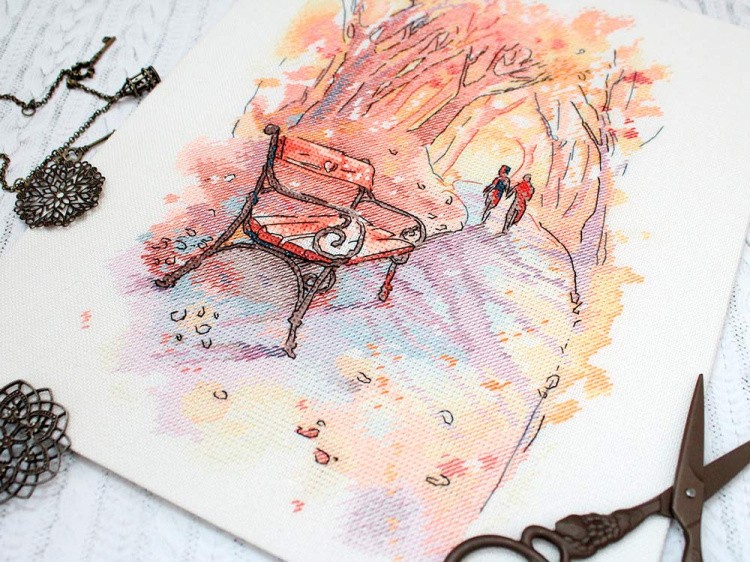 Набор для вышивания «Осенний променад» — картинка 2