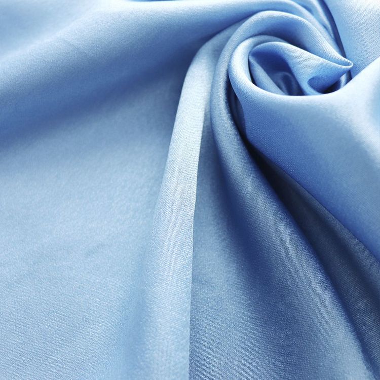 Ткань Креп-сатин, 5 м, ширина 115 см, 130 г/м², цвет: цвет: 08 голубой, IDEAL — картинка 3