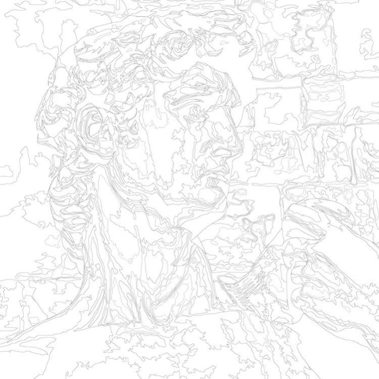 Картина по номерам «Античные статуи: Давид» — картинка 2