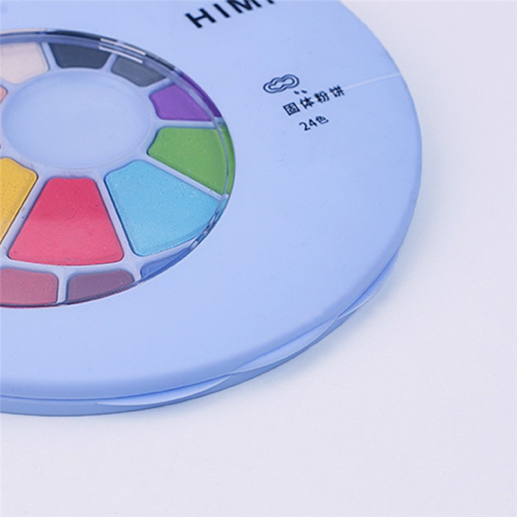 Набор акварельных красок HIMI голубой 24 цвета - 1 коробка — картинка 2