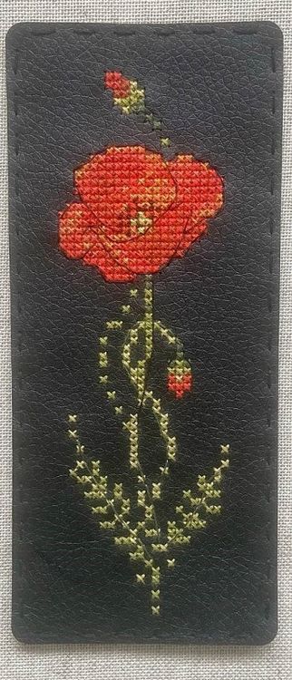 Набор для вышивания «Закладка. Мак черный» — картинка 2