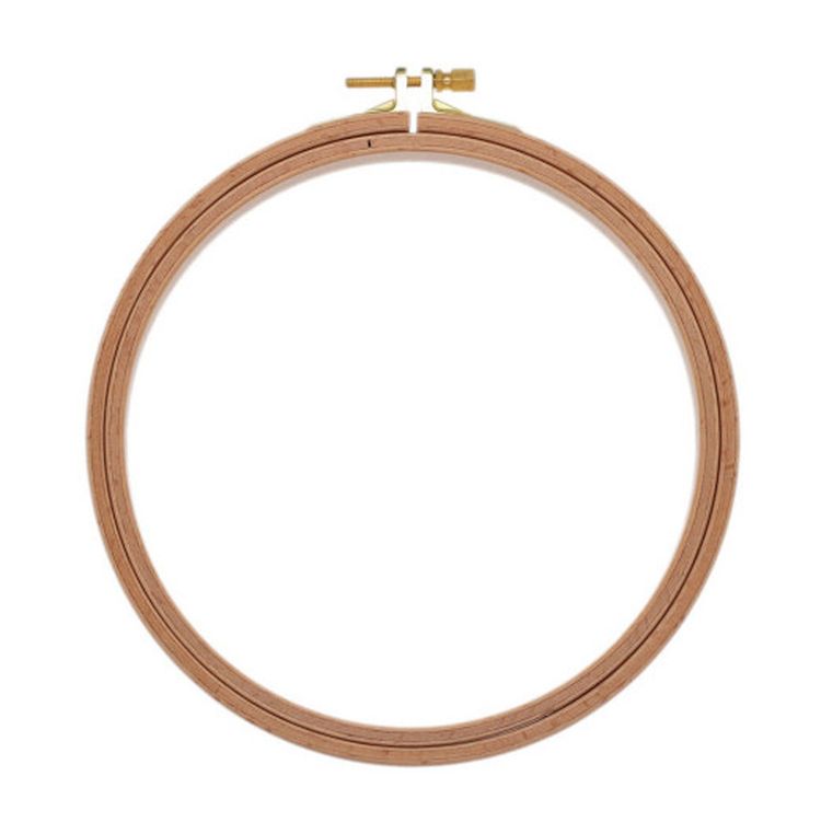 Пяльцы деревянные с винтом, диаметр 16 см, h=24 — картинка 2