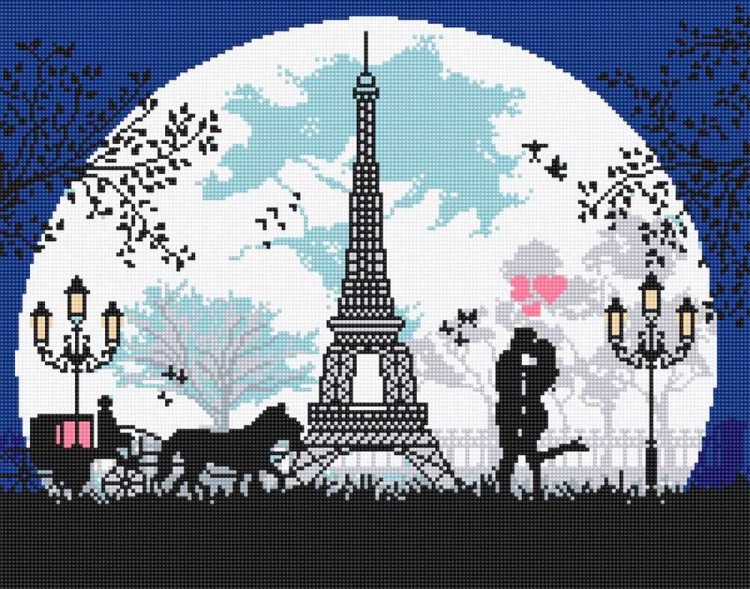 Алмазная вышивка «Влюбленным в Париж» — картинка 2