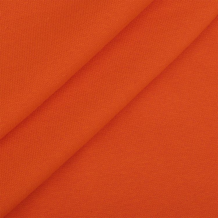 Ткань трикотаж Рибана с лайкрой, 3 м, ширина 80-90 см, 215 г/м2, опененд, цвет: апельсин, TBY — картинка 4