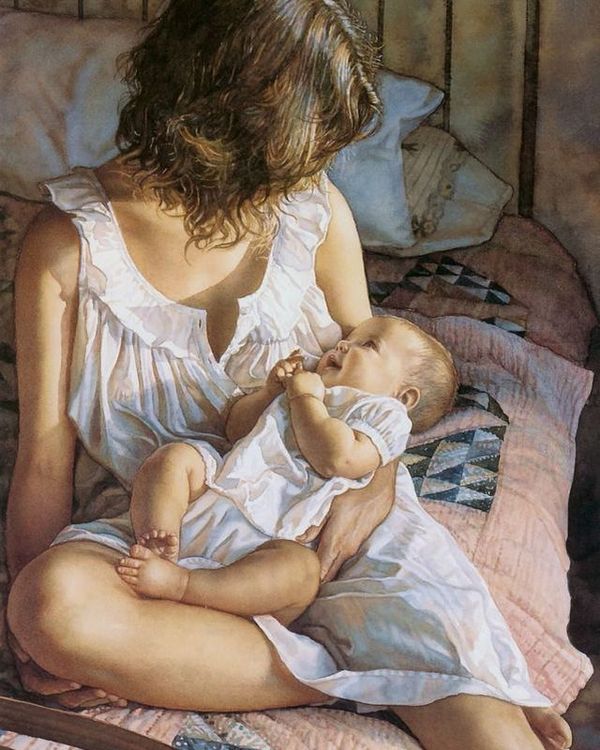 Алмазная вышивка «Мать и дитя» — картинка 2