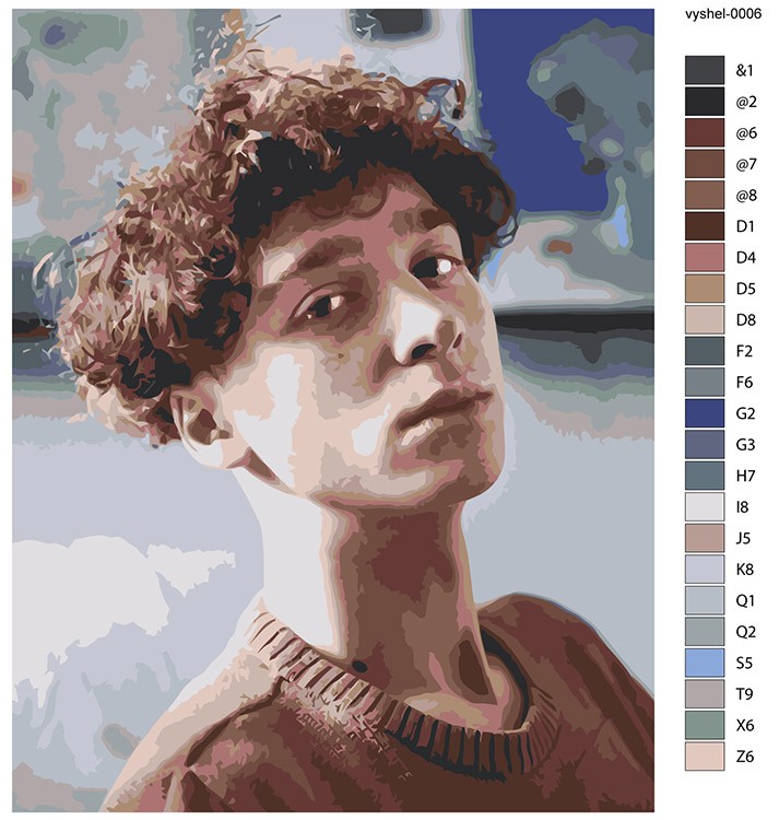 Картина по номерам «Вышел покурить: Юра Авангард 6» — картинка 2