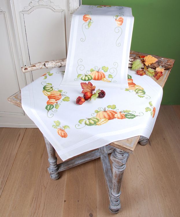 Набор для вышивания «Скатерть. Тыквы» — картинка 3