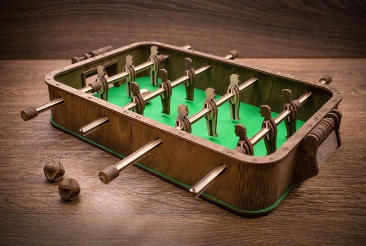 Конструктор деревянный 3D «Настольный футбол», Eco Wood Art — картинка 3