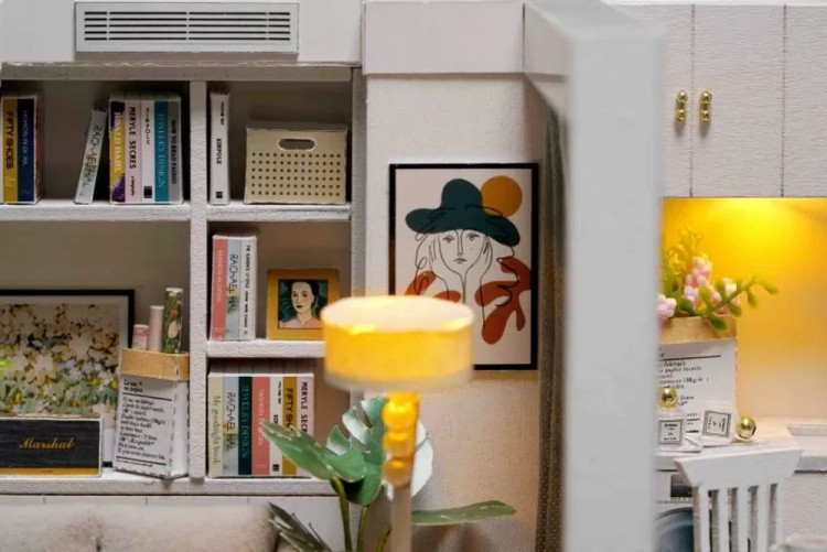 Миниатюрная сборная модель (румбокс) «Идеальная гостиная» — картинка 7