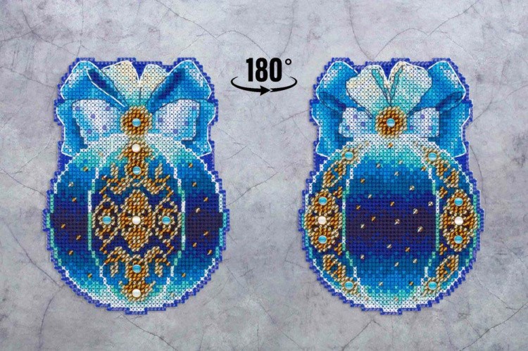 Набор для вышивания «Ёлочный шар. Волшебство ночи» — картинка 6