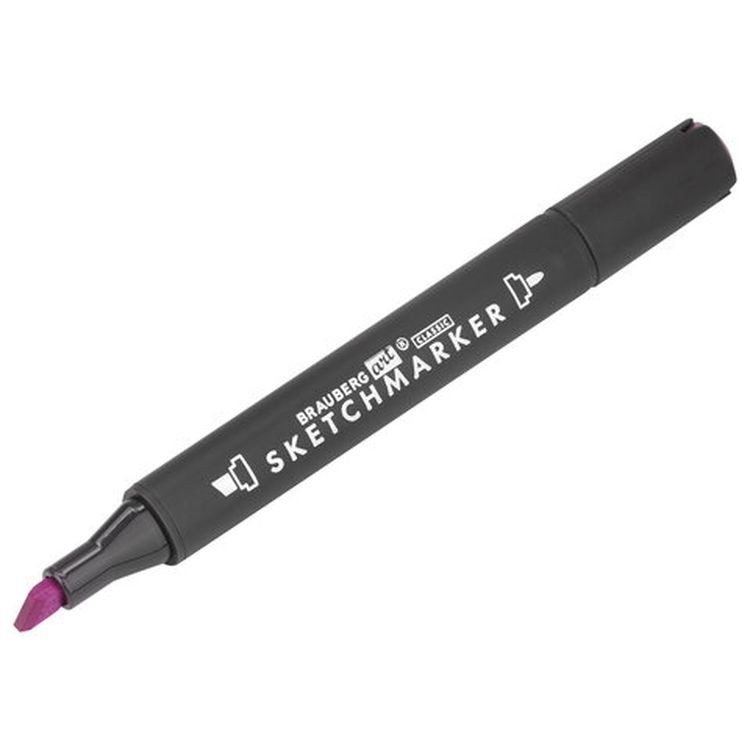Маркер для скетчинга двусторонний 1 мм - 6 мм BRAUBERG ART CLASSIC, цвет: светло-лиловый — картинка 6