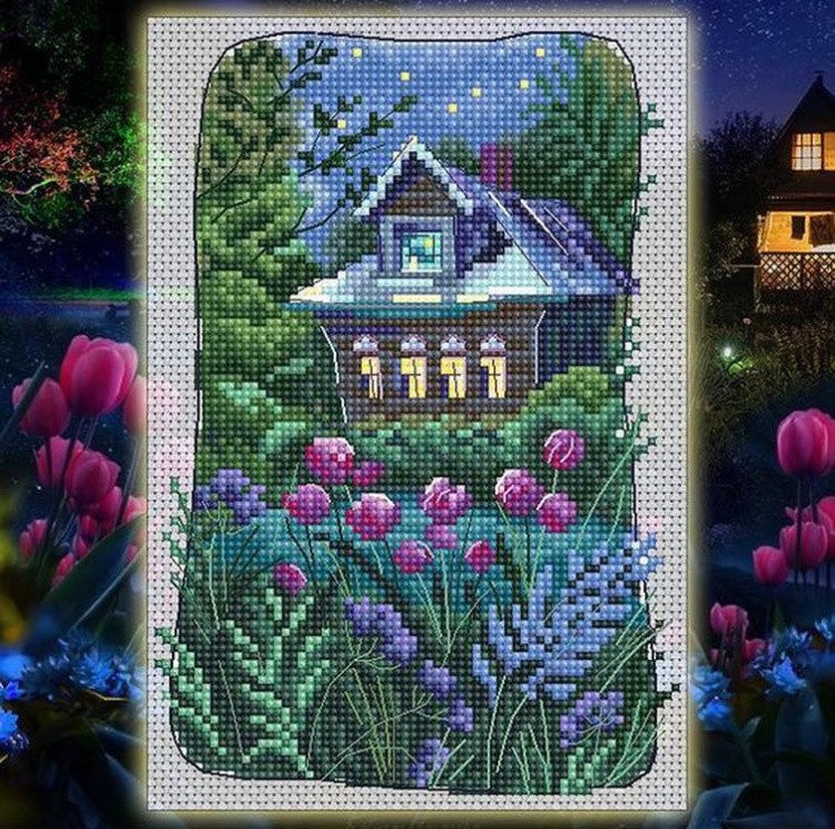 Набор для вышивания «Старый бабушкин сад-6» — картинка 3