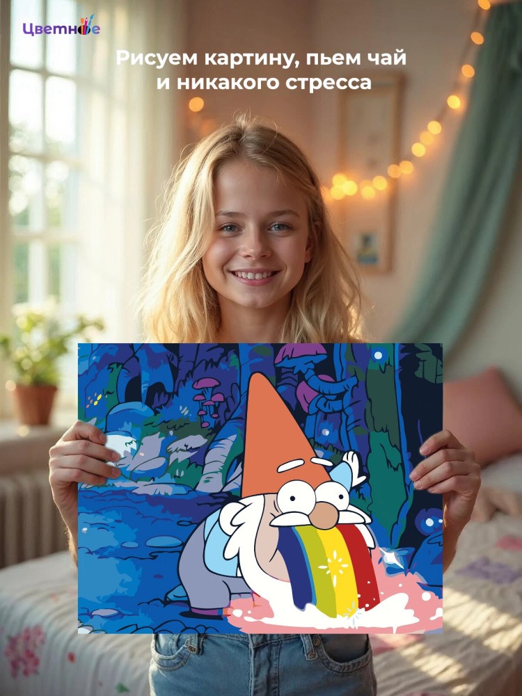 Картина по номерам «Gravity Falls Гравити Фолз: Гном» — картинка 9