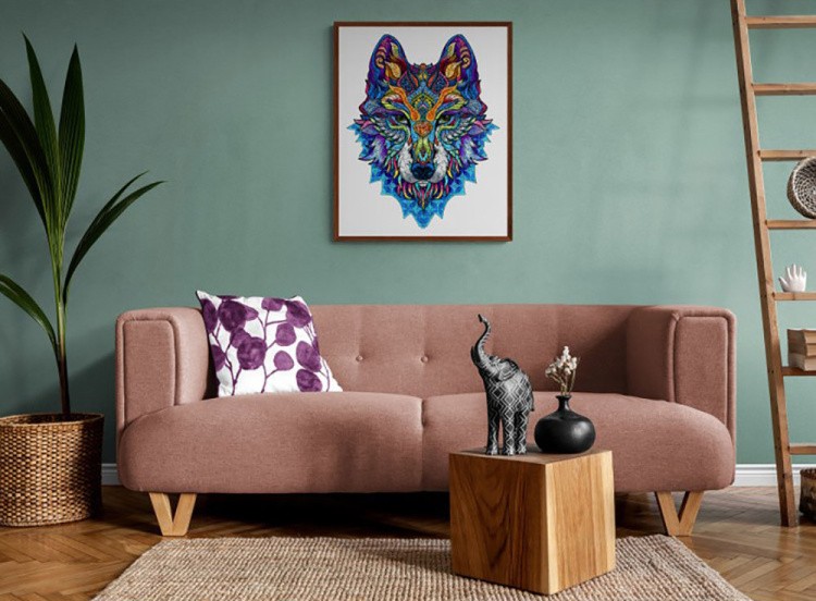 Деревянные пазлы «Снежный Волк XL», Woodbests — картинка 7