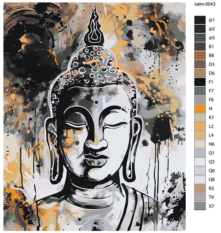 Картина по номерам «Религия, буддийская тематика: Будда арт» — картинка 2
