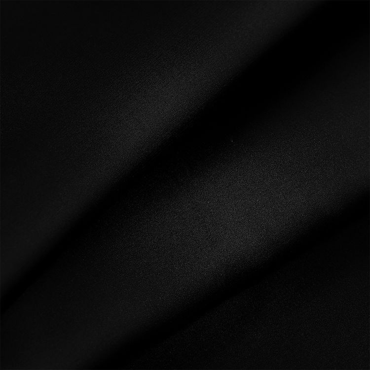 Ткань шелк Армани, 5 м x 150 см, 90 г/м², цвет: черный, TBY — картинка 2