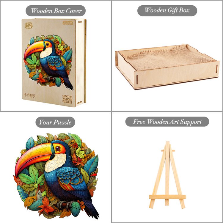 Деревянные пазлы «Сафари Тукан M», Woodbests — картинка 4