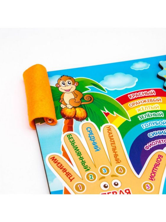 Развивающее пособие из дерева. Бизиборд «Право-лево» — картинка 4