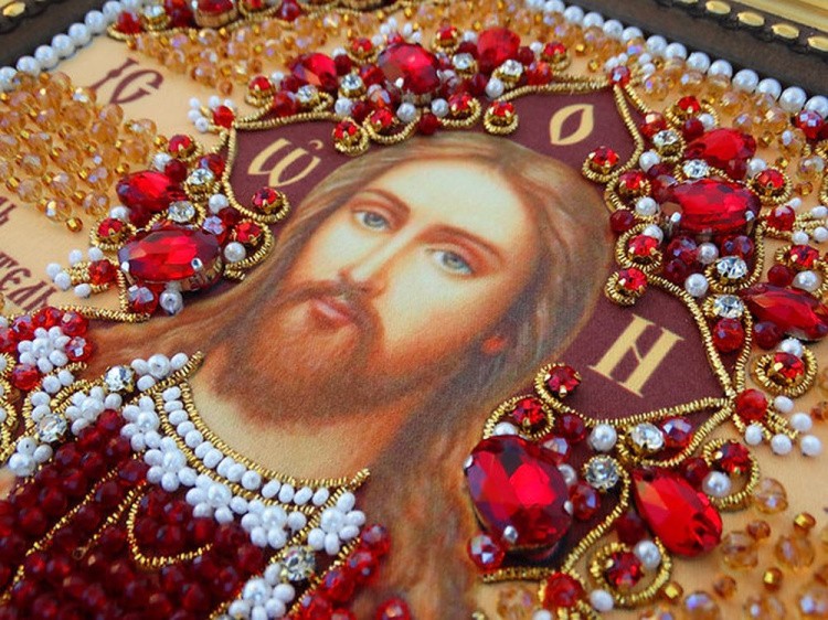 Набор вышивки хрустальными камнями «Вседержитель (золотая)» — картинка 6