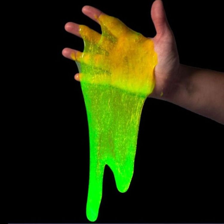 Лизун Slime «Mega», светится в темноте, желтый — картинка 5