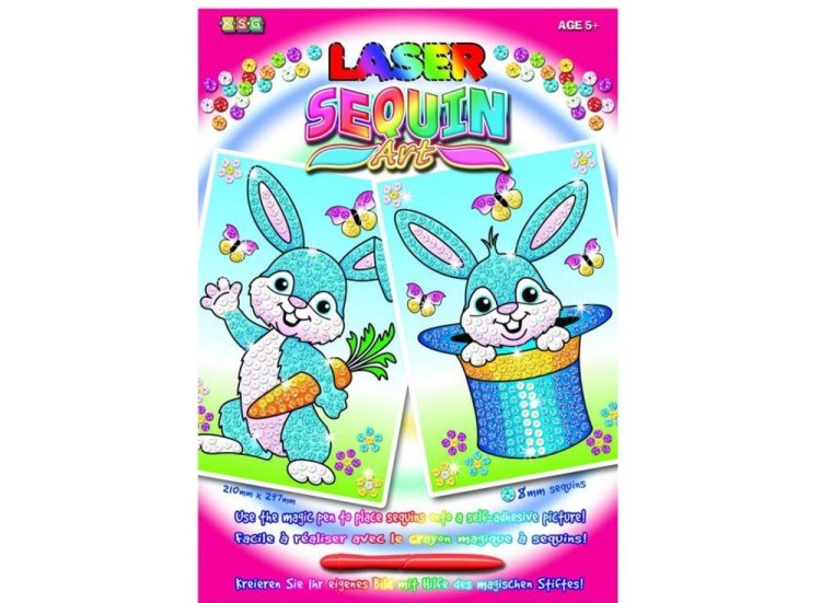 Картинка из блесток «Кролики» (двойная) — картинка 4